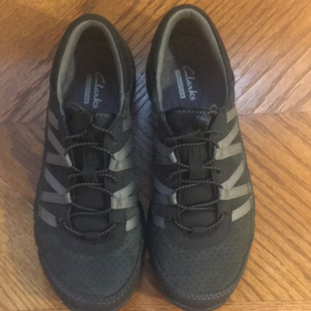 A pair of Clark’s shoes.